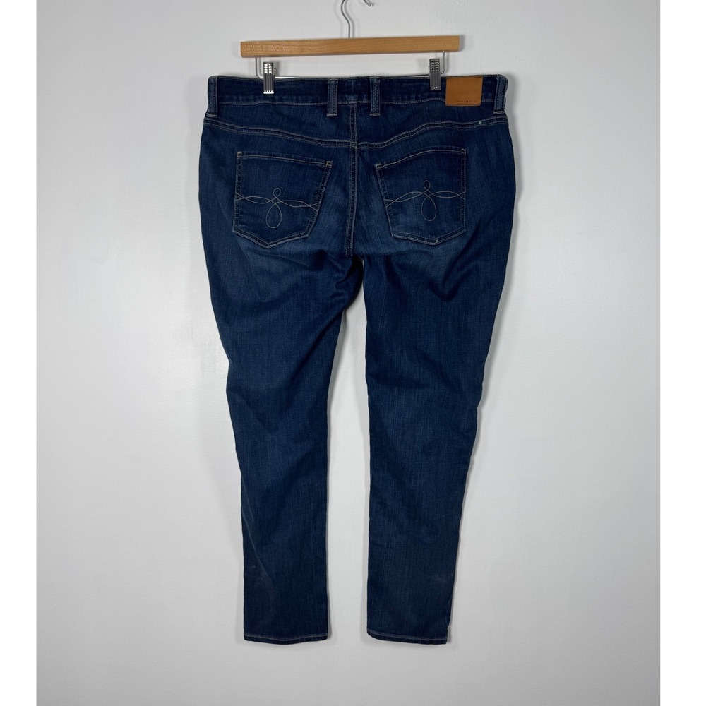 Classic Lucky Brand Womens 14W Skinny Jeans‎ Dark Indigo Mid Rise Stretch Denim - Picture 2 of 11